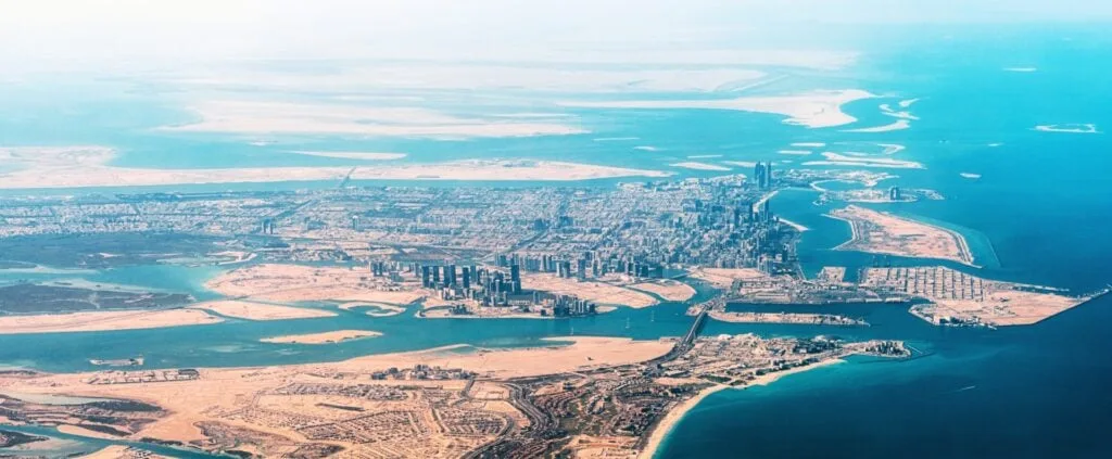 Abu Dhabi aus der Luft